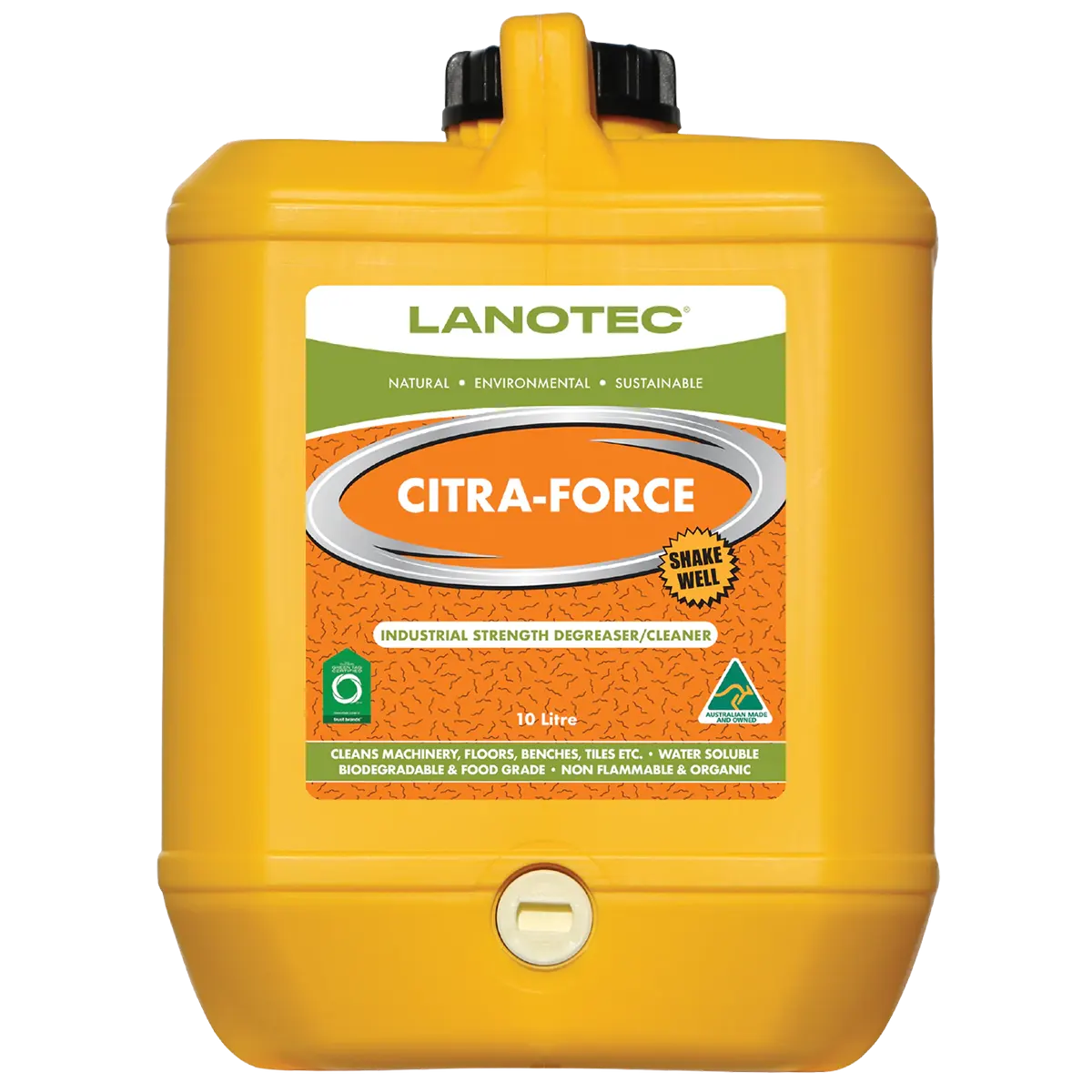 Lanotec Citra-Force Heavy Duty Degreaser 10 Litres