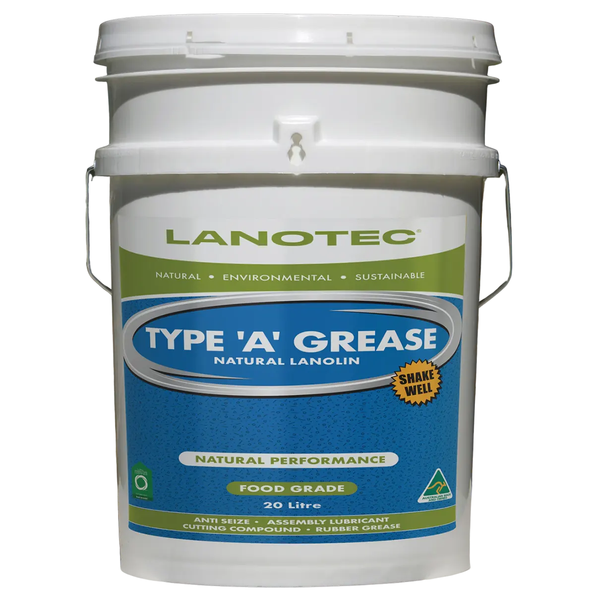 Lanotec Type A Food-Grade Grease 20 Litres